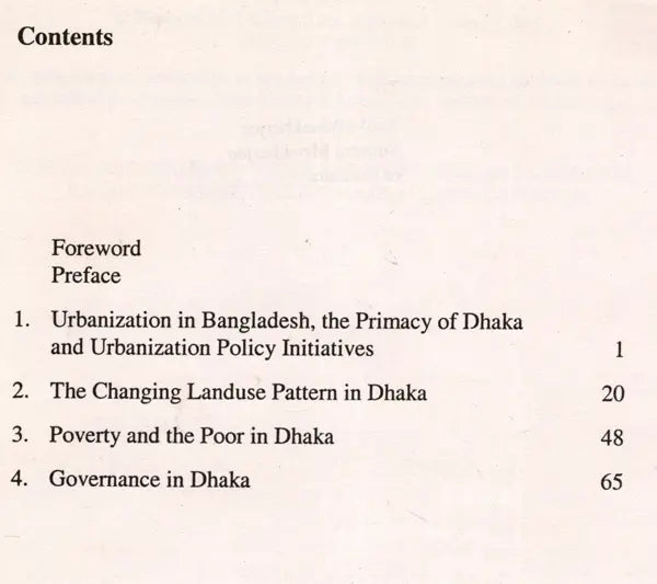 Urbanization in Bangladesh and the Growth of Dhaka Land Use, Poverty and Governance (Four Lectures) An Old and Rare Book - Retail Maharaj