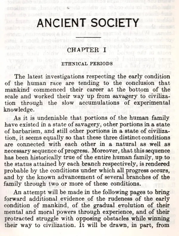 Ancient Society or Researches in the Lines of Human Progress from Savagery through Barbarism to Civilization (An Old and Rare Book) - Retail Maharaj