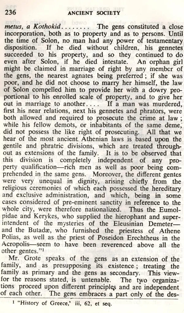 Ancient Society or Researches in the Lines of Human Progress from Savagery through Barbarism to Civilization (An Old and Rare Book) - Retail Maharaj
