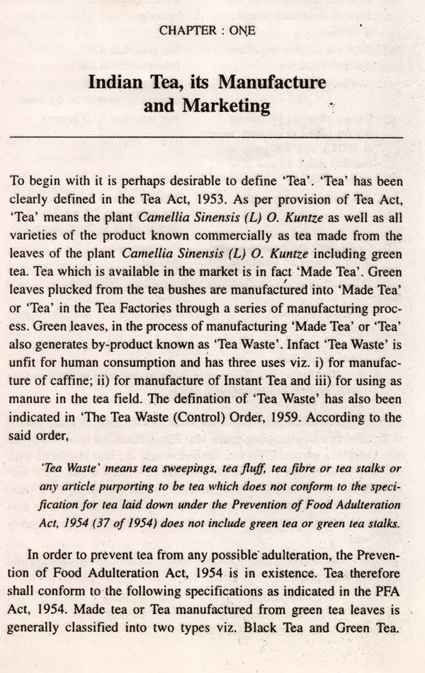 Production of Tea in India (With Special Reference to Dooars) - Retail Maharaj