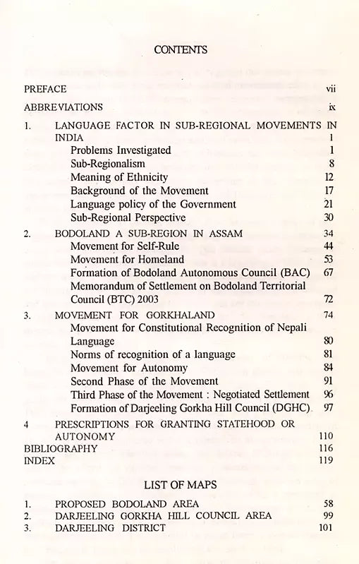 Sub-Regional Movement in India- With Reference to Bodoland and Gorkhaland - Retail Maharaj