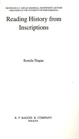 Reading History from Inscriptions- Professor D. C. Sircar Memorial Endowment Lecture (Delivered at the University of North Bengal) - Retail Maharaj