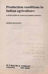 Production Conditions in Indian Agriculture: A Study Based on Farm Management Surveys (University of Cambridge Department of Applied Economics Occasional Paper 33, An Old and Rare Book)