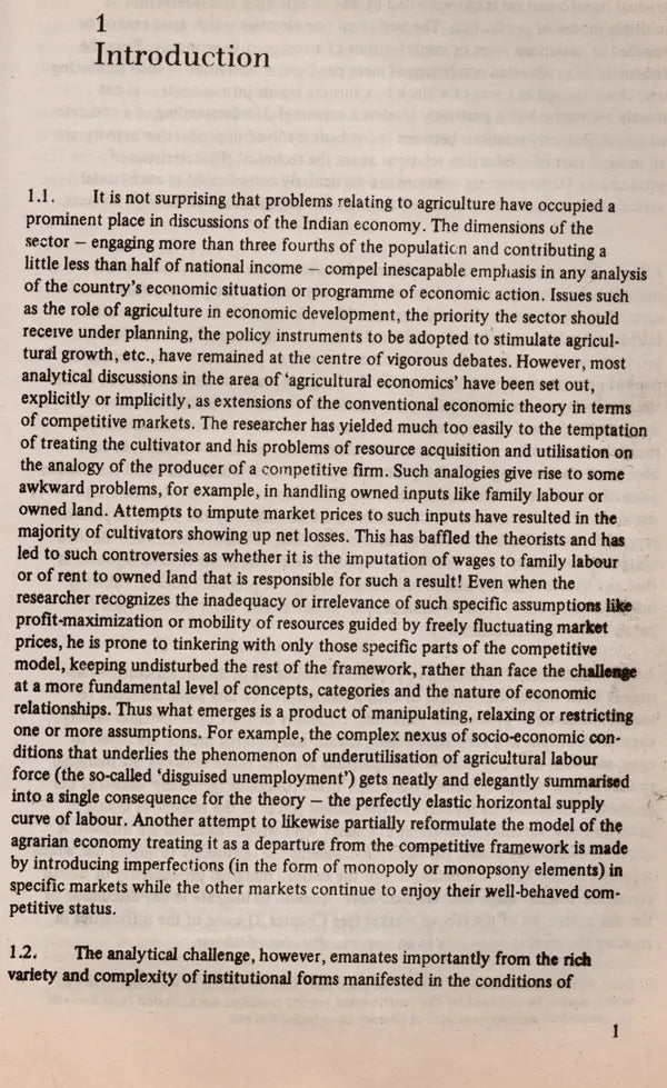 Production Conditions in Indian Agriculture: A Study Based on Farm Management Surveys (University of Cambridge Department of Applied Economics Occasional Paper 33, An Old and Rare Book)