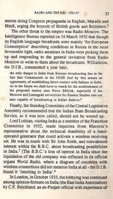 Radio and the Raj 1921-47 (S. G. Deuskar Lectures on Indian History and Culture, 1988) An Old and Rare Book - Retail Maharaj