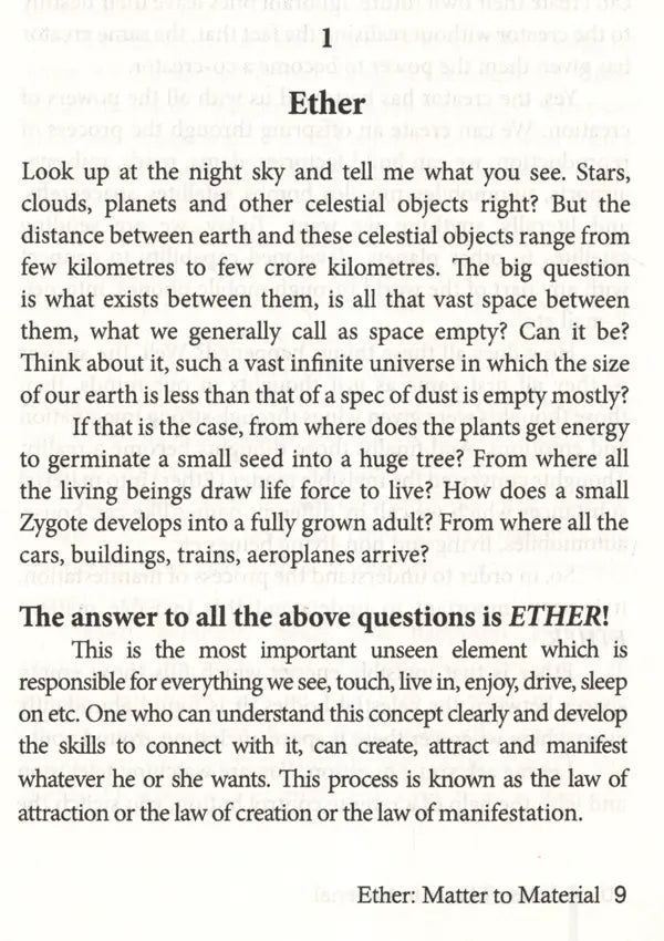 Ether Matter To Material [English] - Retail Maharaj