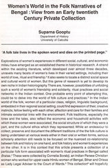 The Calcutta Historical Journal- Vol. 26, No. 1: Madari Silsila: Origin and Evolution, Vol. 26, No. 2: Women's World in the Folk Narratives of Bengal: View from an Early Twentieth Century Private Collection (Set of 2 Volumes) - Retail Maharaj