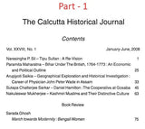 The Calcutta Historical Journal- Vol. XXVIII, No. 1 Kashmiri Muslims and Their Distinctive Culture and Vol. XXVIII, No. 2 Role of Sardar Patel in the Integration of Indian States (Set of 2 Volumes) - Retail Maharaj
