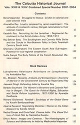 The Calcutta Historical Journal- Vols. XXIII & XXIV: Cricket in Colonial and Post-Colonial India, Regimental Recruitment in the British-Indian Army, 1859-1913 (An Old and Rare Book) - Retail Maharaj
