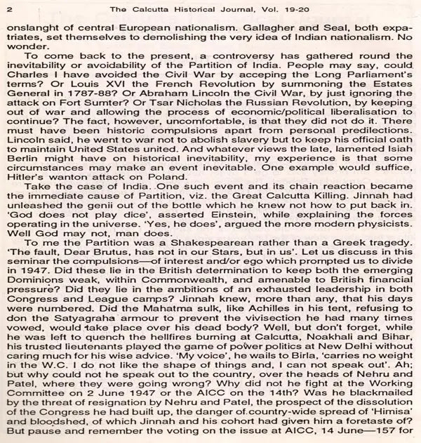 The Calcutta Historical Journal- Vols. XIX & XX: Spirituality and Nationalist Domesticity: Rereading the Relationship, Historian of India's Struggle for Independence (An Old and Rare Book) - Retail Maharaj