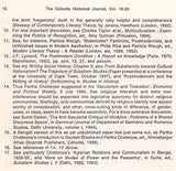 The Calcutta Historical Journal- Vols. XIX & XX: Spirituality and Nationalist Domesticity: Rereading the Relationship, Historian of India's Struggle for Independence (An Old and Rare Book) - Retail Maharaj