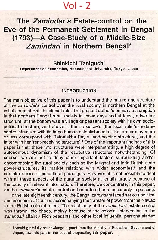 The Calcutta Historical Journal- Vol. XVIII, No. 1-2: Ecology, Subsistence and Coping in Eighteenth Century Bengal, Survey and Calender (Sic) of Marathi (Modi) Documents (1600-1818) from Aitihasika Lekha Sangraha (Set of 2 Volumes: An Old and Rare Book) - Retail Maharaj