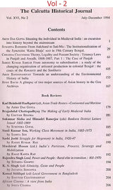 The Calcutta Historical Journal- Vol. XVI, No. 1: Hindu Revivalism in Bengal: Rammohan to Rama-Krishna, Vol. XVI, No. 2: The Making of Early Medieval India (Set of 2 Volumes: An Old and Rare Book) - Retail Maharaj
