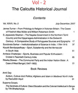 The Calcutta Historical Journal- Vol. XXVII, No. 1: The Slogan of the First Sepoy Mutiny at Barrackpore 1824, Vol. XXVII, No. 2: Articulating Middle Class Identity in Colonial Bengal (Set of 2 Volumes) - Retail Maharaj