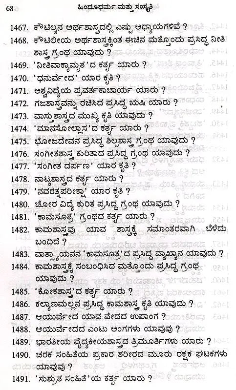 Hinduism and Culture in the form of Prasottara (Kannada) - Retail Maharaj