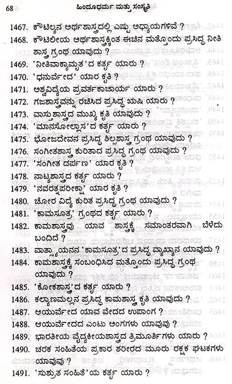 Hinduism and Culture in the form of Prasottara (Kannada) - Retail Maharaj
