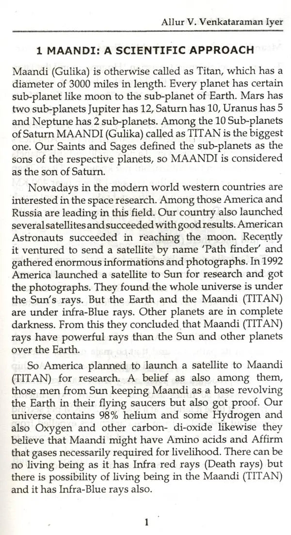 Importance of Maandi in Astrology