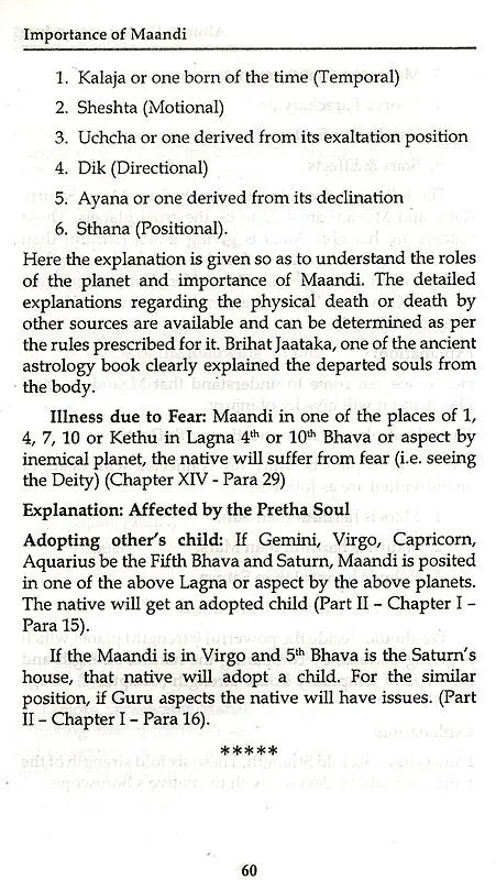 Importance of Maandi in Astrology