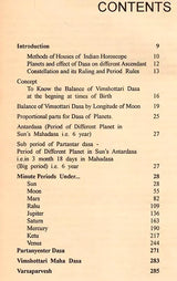An Advanced Study of Vimshottari Pasa Under Indian Ephemeris