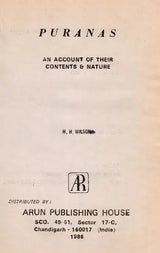 Puranas: An Account of Their Contents & Nature (An Old and Rare Book)
