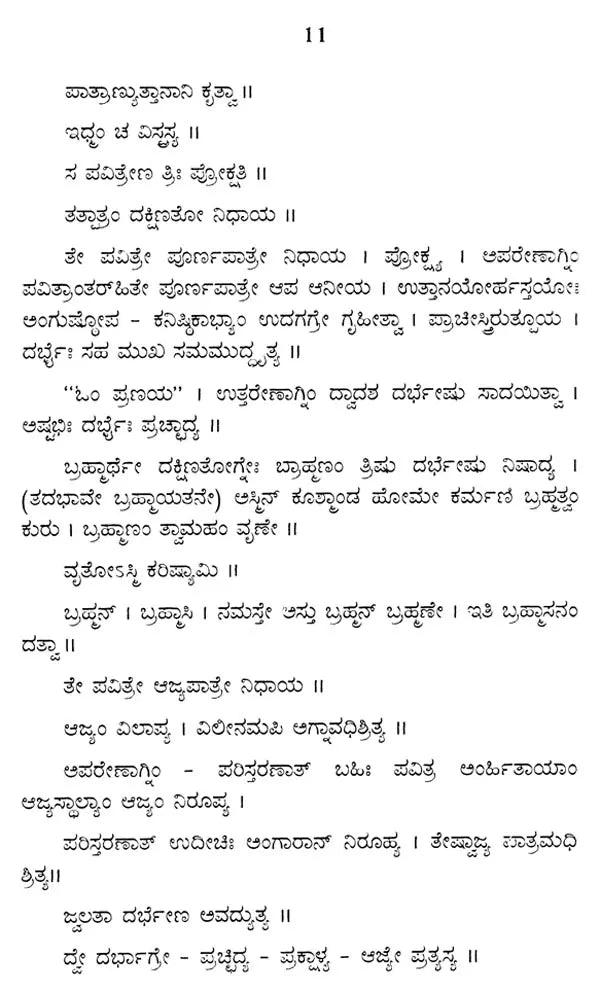 Kuschanda Homa Vidhi- Yajurveda with Agnimukh (Kannada) - Retail Maharaj