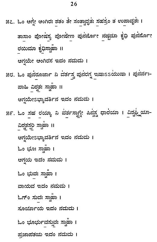 Kuschanda Homa Vidhi- Yajurveda with Agnimukh (Kannada) - Retail Maharaj