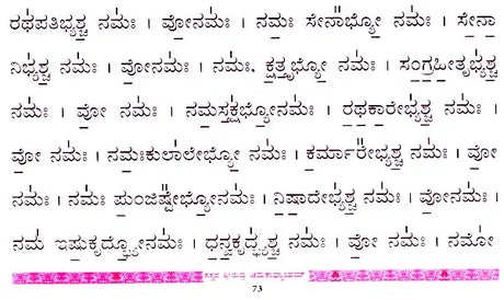 Srirudra-Chamakadhyayam with Sasvara Sahitam (Kannada) - Retail Maharaj