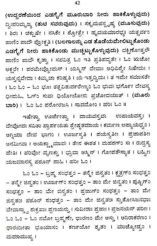 Yajurveda Upakarma Prayaagrah- Upakarma and Prathamopakarma with the Ritual of Experiment (Kannada) - Retail Maharaj