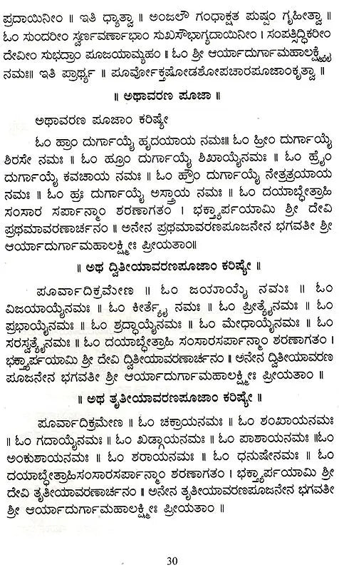 Sri Navratri Navadurga Kallokta Pooja Vidhi (Kannada) - Retail Maharaj