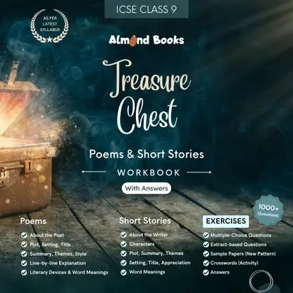 ICSE Class 9 Treasure Chest Poems & Short Stories Workbook With Answers - Retail Maharaj