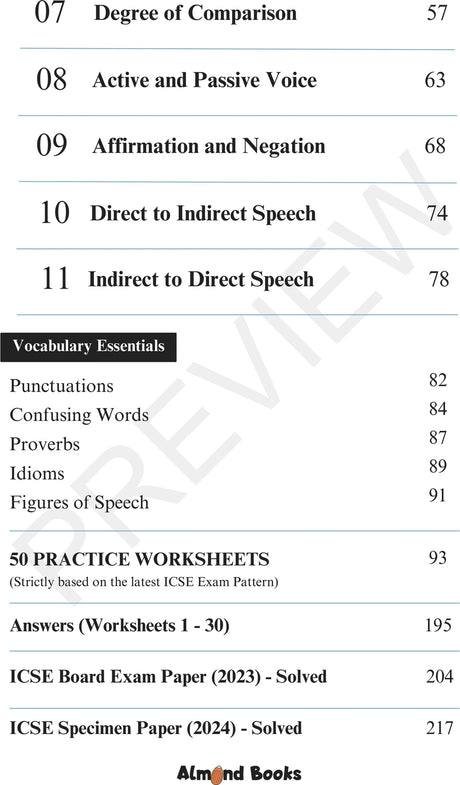 ICSE English Grammar Made Easy (Workbook with Answers) for Class 9 & 10 - Retail Maharaj