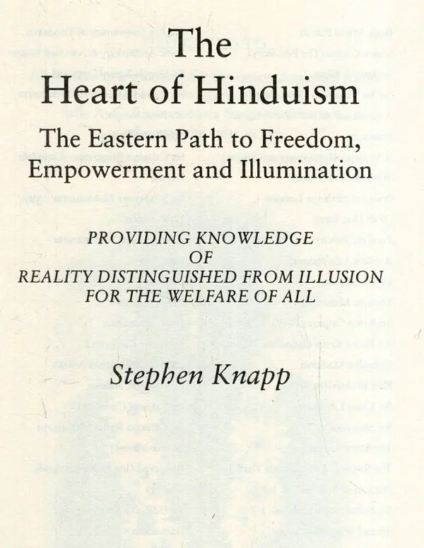 The Heart of Hinduism (The Eastern Path to Freedom, Empowerment and Illumination) - Retail Maharaj