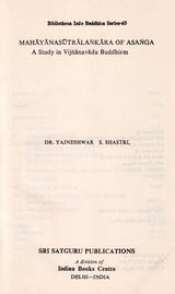 Mahayanasutralankara of Asanga: Study in Vijnanavada Buddhism - Retail Maharaj