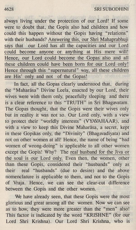 Sri Subodhini: Commentary On Srimad Bhagavata Purana By Shri Vallabhacharya Vol. 9 - Retail Maharaj
