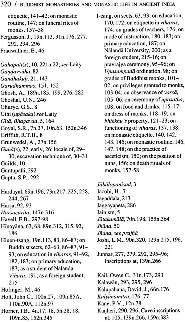 Buddhist Monasteries and Monastic Life in Ancient India (From the Third Century BC to the Seventh Century AD) - Retail Maharaj
