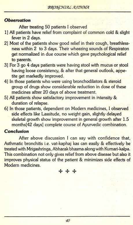 Bronchial Asthma Care in Ayurveda and Holistic Systems (Indian medical science series) - Retail Maharaj