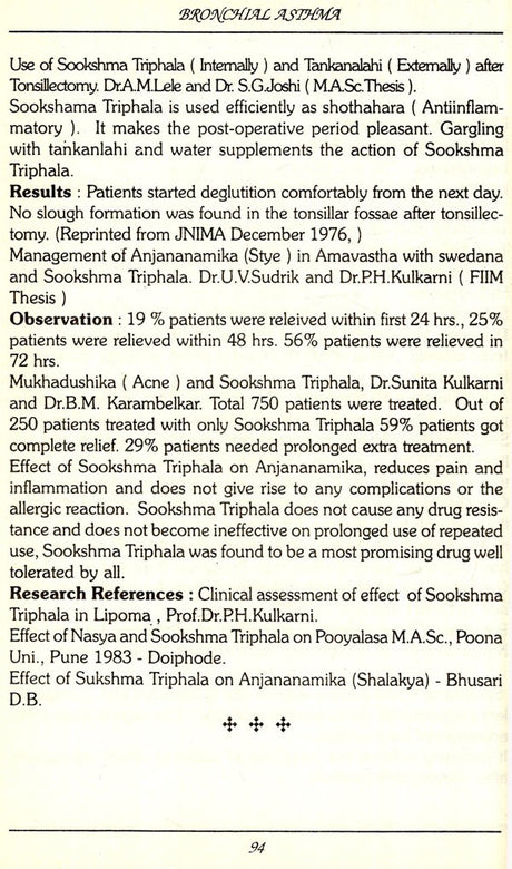 Bronchial Asthma Care in Ayurveda and Holistic Systems (Indian medical science series) - Retail Maharaj
