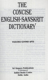 The Concise English-Sanskrit Dictionary - Retail Maharaj