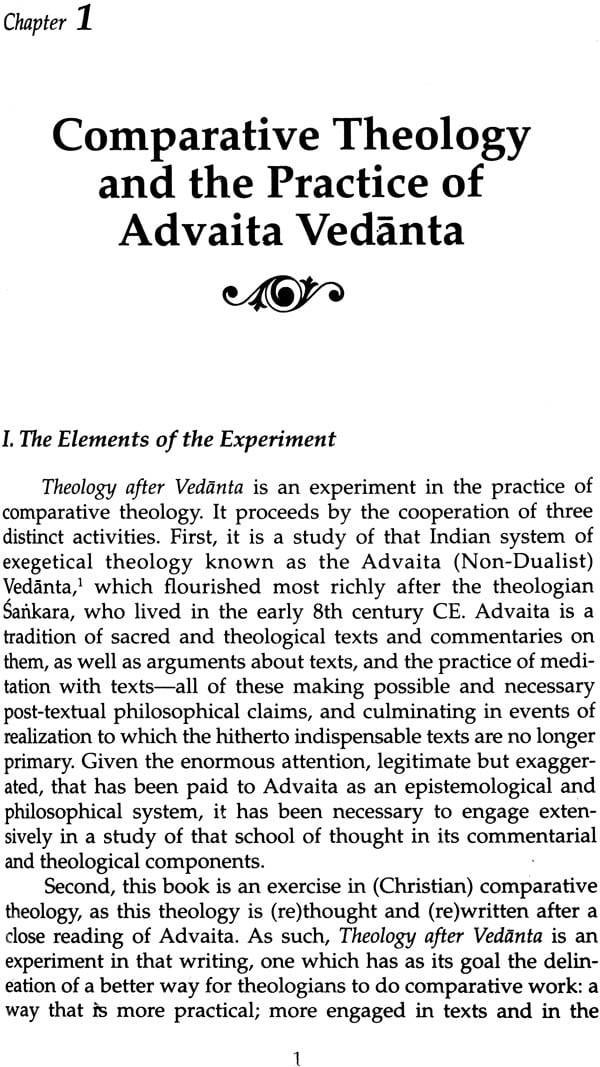 Theology After Vedanta: Experiment in Comparative Theology: No. 2 (Monumenta Indica S.) - Retail Maharaj