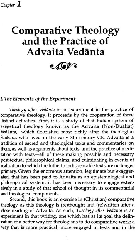Theology After Vedanta: Experiment in Comparative Theology: No. 2 (Monumenta Indica S.) - Retail Maharaj