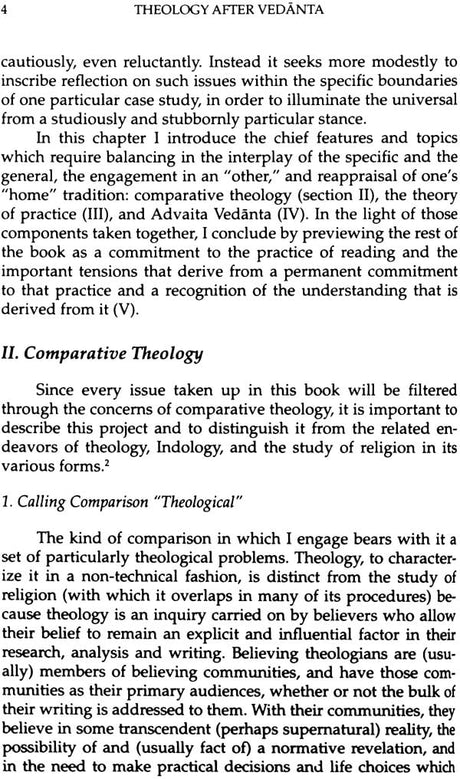 Theology After Vedanta: Experiment in Comparative Theology: No. 2 (Monumenta Indica S.) - Retail Maharaj
