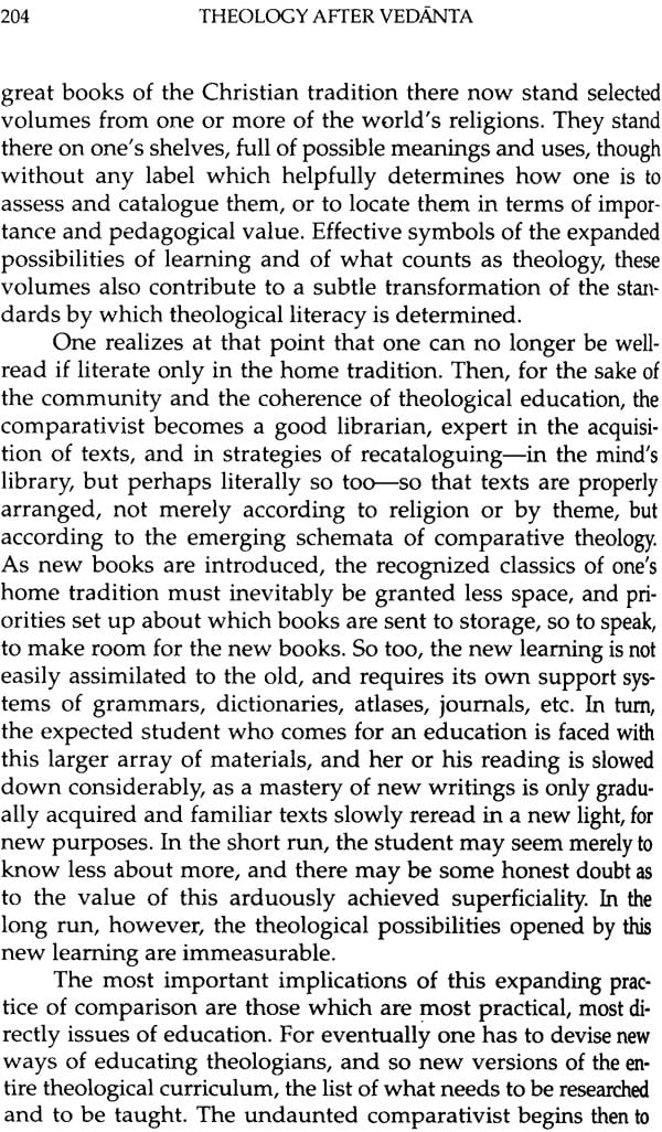 Theology After Vedanta: Experiment in Comparative Theology: No. 2 (Monumenta Indica S.) - Retail Maharaj