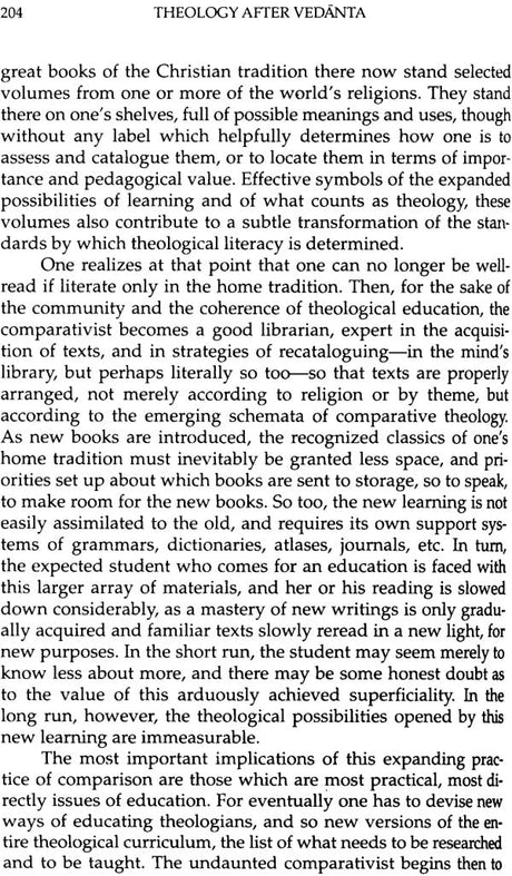 Theology After Vedanta: Experiment in Comparative Theology: No. 2 (Monumenta Indica S.) - Retail Maharaj