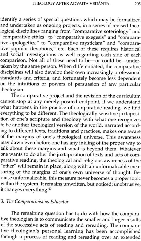 Theology After Vedanta: Experiment in Comparative Theology: No. 2 (Monumenta Indica S.) - Retail Maharaj