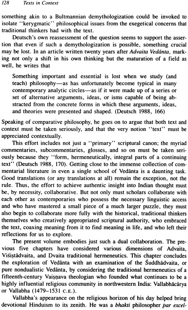 Texts in Context: Traditional Hermeneutics in South Asia - Retail Maharaj