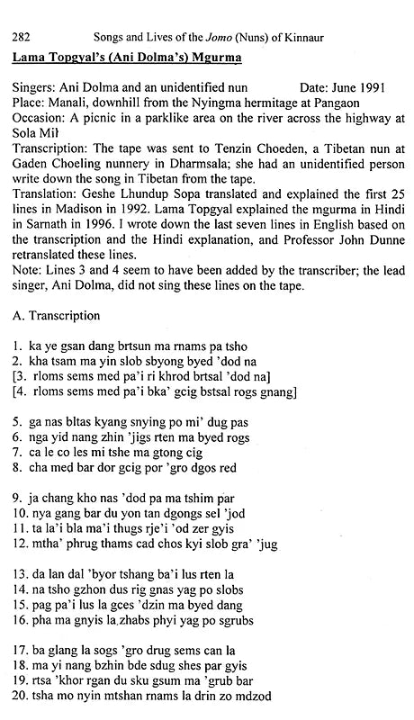 Songs and Lives of the Jomo: Nuns of Kinnaur Northwest India. Women's Religious Expression in Tibetan Buddhism - Retail Maharaj