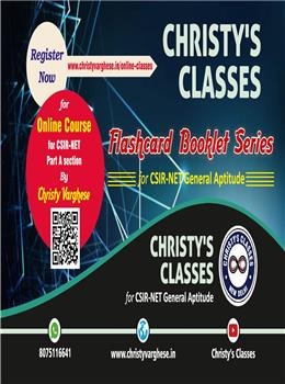 Christy's Classes for CSIR-NET General Aptitude (Flashcard Booklet) - Retail Maharaj