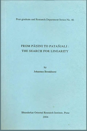 From Panini to Patanjali : The Search for Linearity - Retail Maharaj