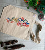 Hand-Painted Tote Bag by Innocent Hand - Eco-Friendly Cotton, Feathered Design, Youthful Art - Retail Maharaj