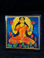 Hand-Painted Wooden Lakshmi Art Tile – “Grace of Prosperity” - Retail Maharaj